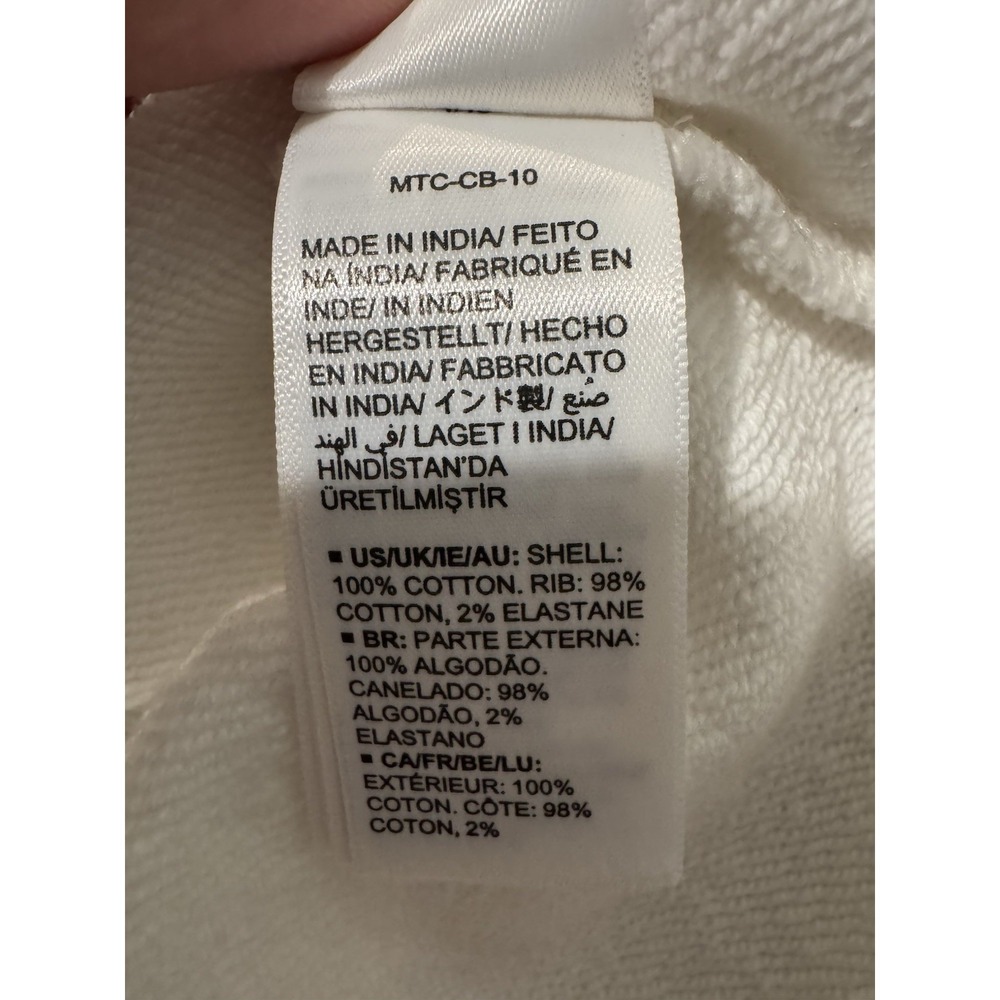 Rare/Self Ivory Sweater Top Sz 4 Patchwork Deconstructed Asymmetrical Architect - Picture 9 of 9